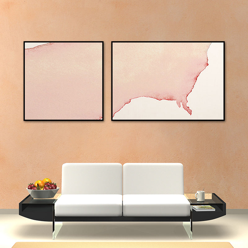 Minimalism Abstract Canvas Wall Art House Interior Wall Decor in Pastel Color, Optional Size