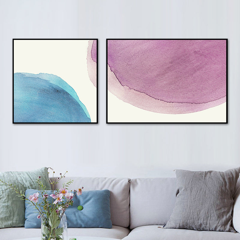 Minimalismus, abstrakte Leinwand-Wandkunst, Haus-Innenwanddekoration in Pastellfarbe, optionale Größe