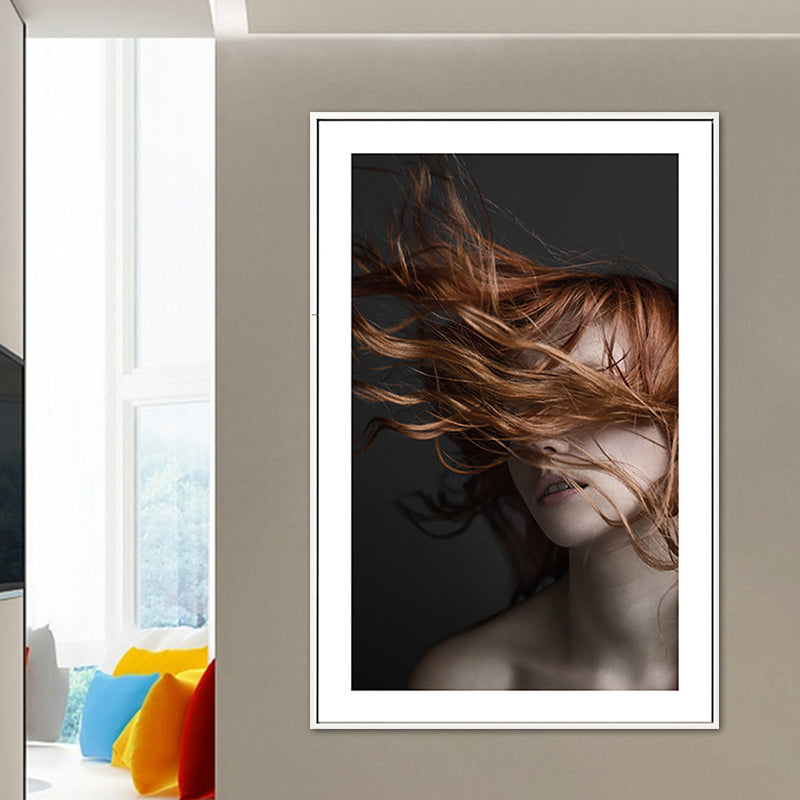 Tousle-Haired Maid Canvas for Kitchen Photography Wall Art Print, Multiple Sizes Options