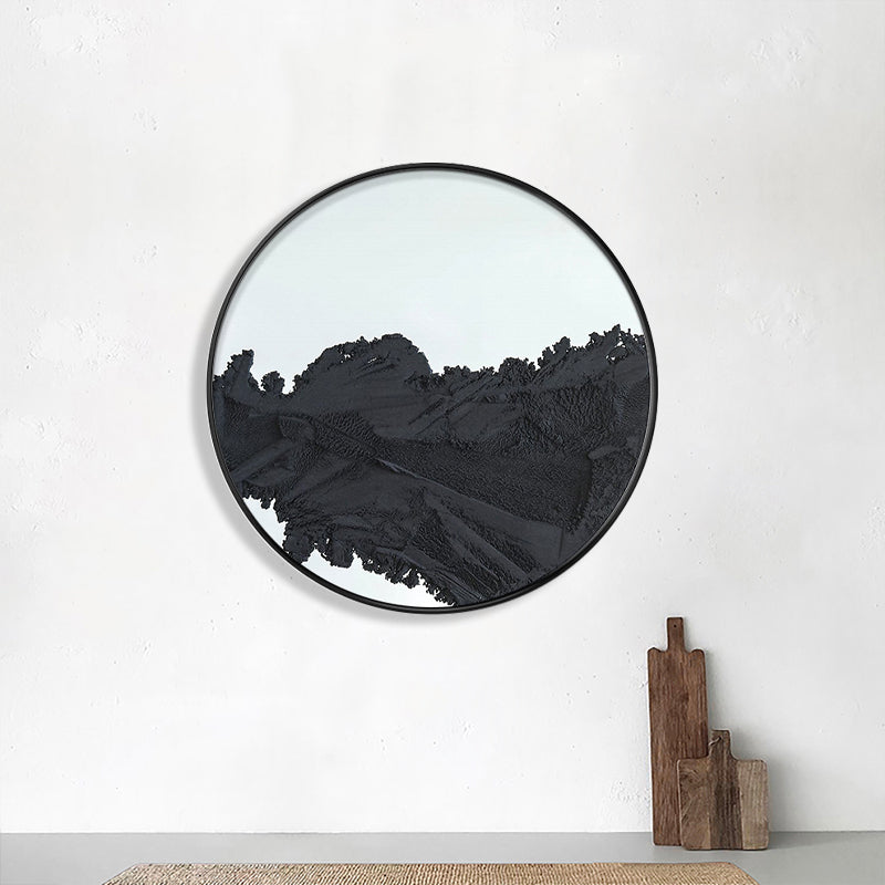 Pastel Color Abstract Canvas Textured Scandinavian Style Girls Bedroom Wall Art Print