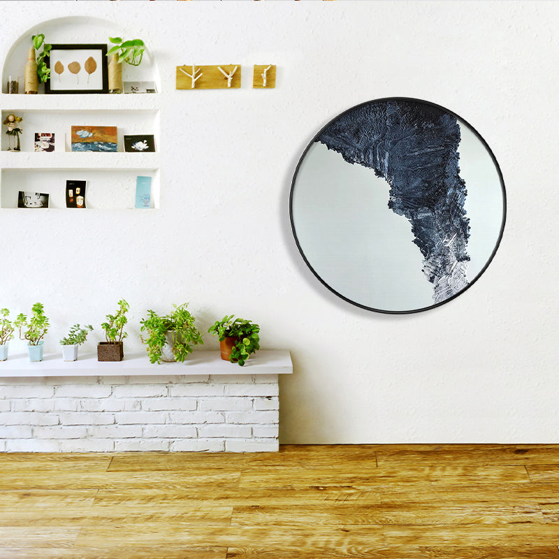 Pastel Color Abstract Canvas Textured Scandinavian Style Girls Bedroom Wall Art Print