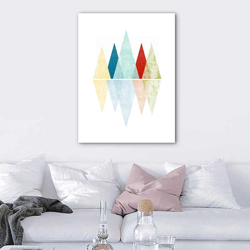 Décoration murale Rolling Mountains, toile de Style scandinave de couleur Pastel pour salle à manger
