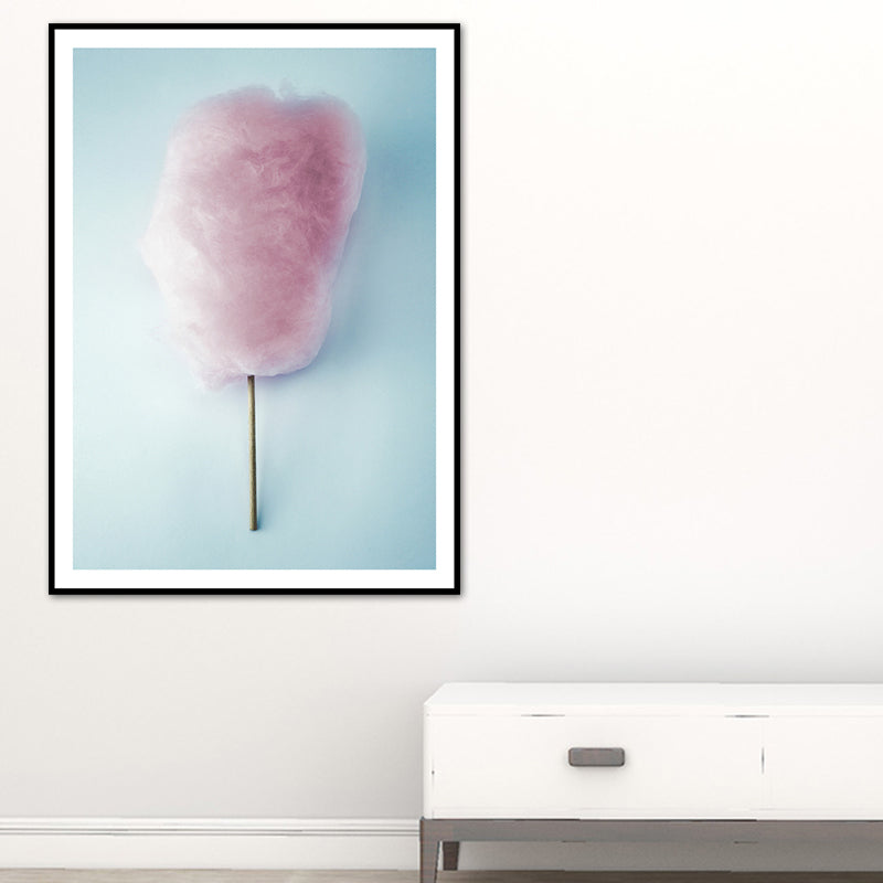 Cotton Candy Wall Art Pink Modernist Canvas Print for Girls Bedroom, Multiple Sizes