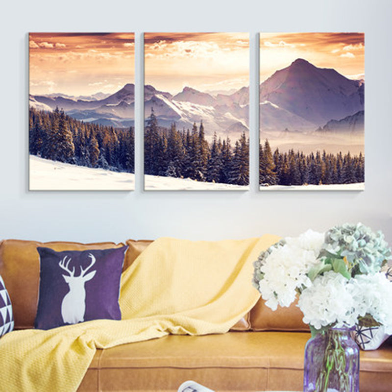 Modern Style Wall Art Print Light Color Natural Landscape Painting, Multiple Sizes