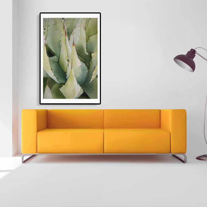 Textured Botanical Art Print Canvas Scandinavian Style Painting for Girls Bedroom