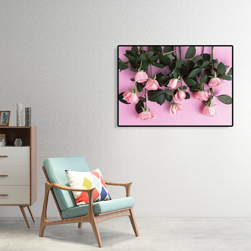 Photographies de bourgeons de fleurs, impression d'art moderniste, décoration murale sur toile de couleur douce pour chambre