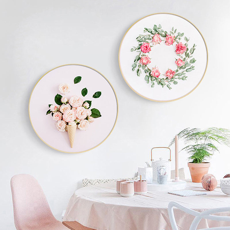 Floral Print Photography Painting Nordic Style Canvas Wall Decor, Multiple Sizes