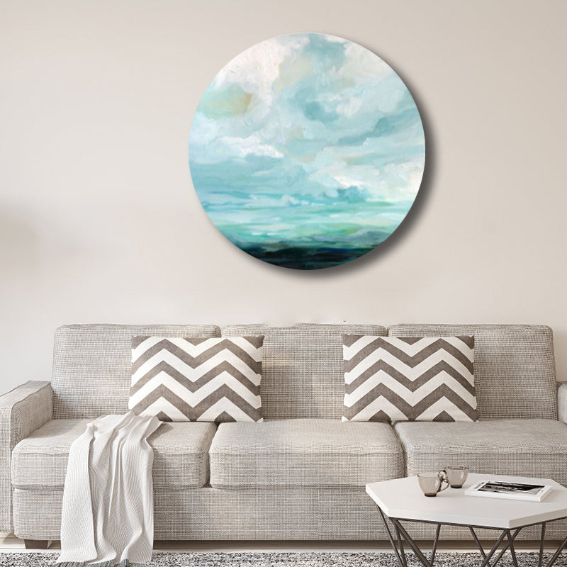 Contemporary Art Hand Painted Canvas  Pastel Color Prairie-Scape Painting, Multiple Sizes Options