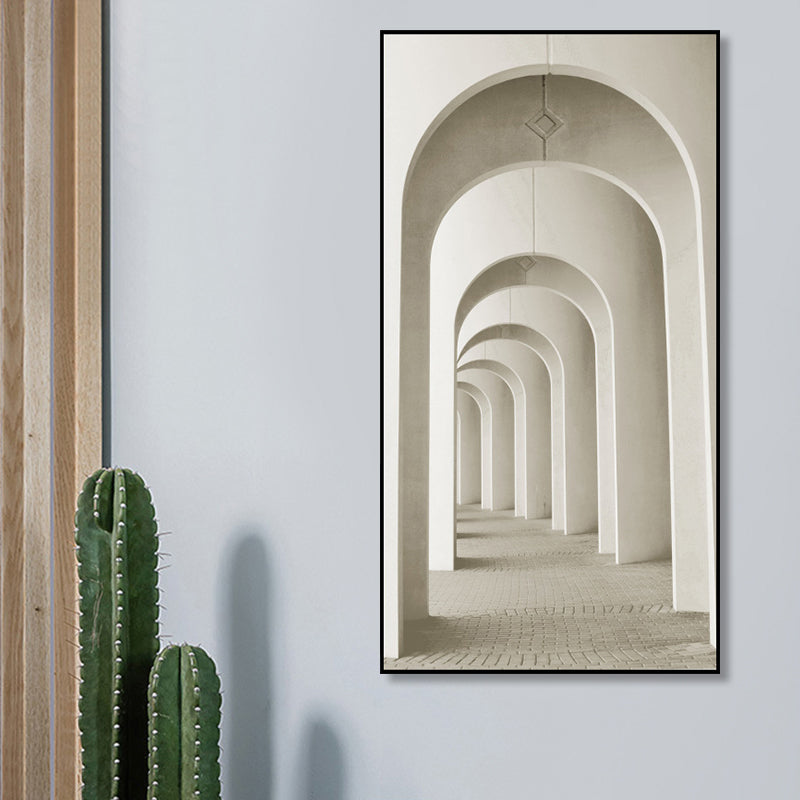 Modern Long Corridor Canvas Art for Bedroom Photography Wall Decor, Multiple Sizes