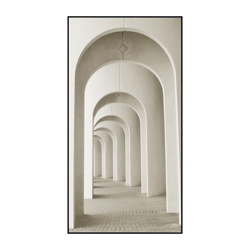 Modern Long Corridor Canvas Art for Bedroom Photography Wall Decor, Multiple Sizes