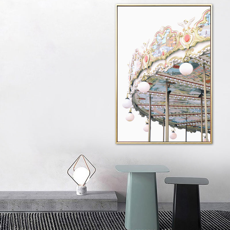 Architecture Painting for Girls Bedroom in Pastel Color, Multiple Sizes Available