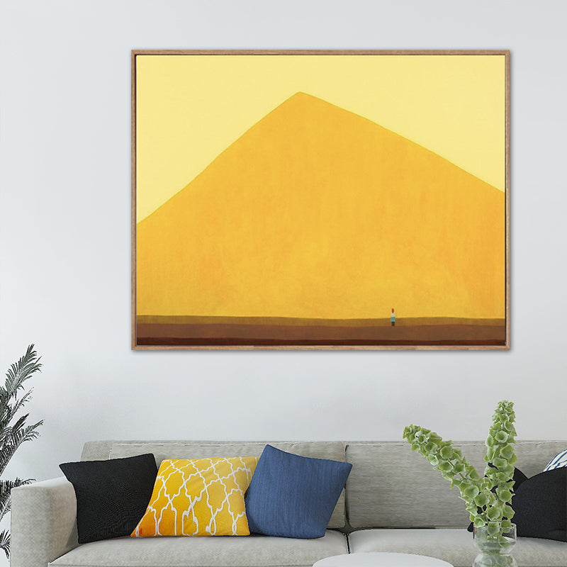 Pastel Color Scenery Wall Art Textured Nordic Sitting Room Canvas Print, Multiple Sizes