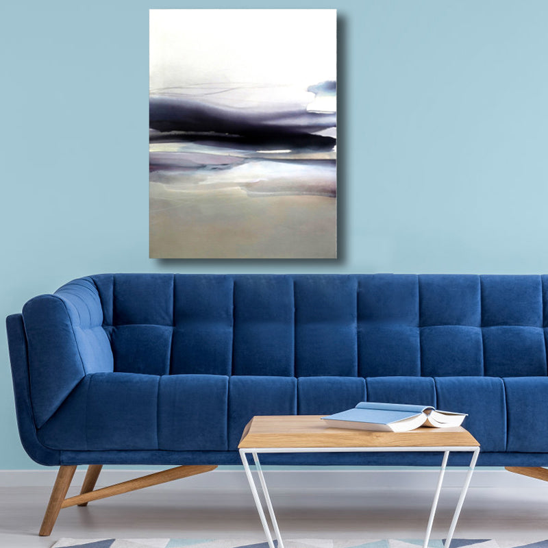 Soft Color Abstract Canvas Print Watercolor Contemporary Art Textured Painting for Bedroom