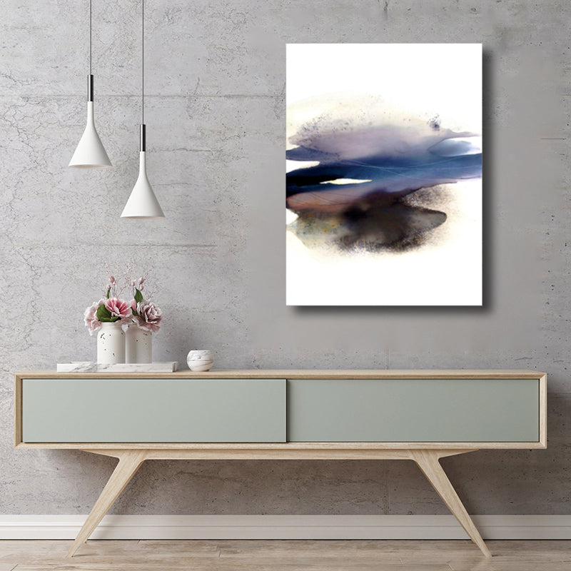 Soft Color Abstract Canvas Print Watercolor Contemporary Art Textured Painting for Bedroom