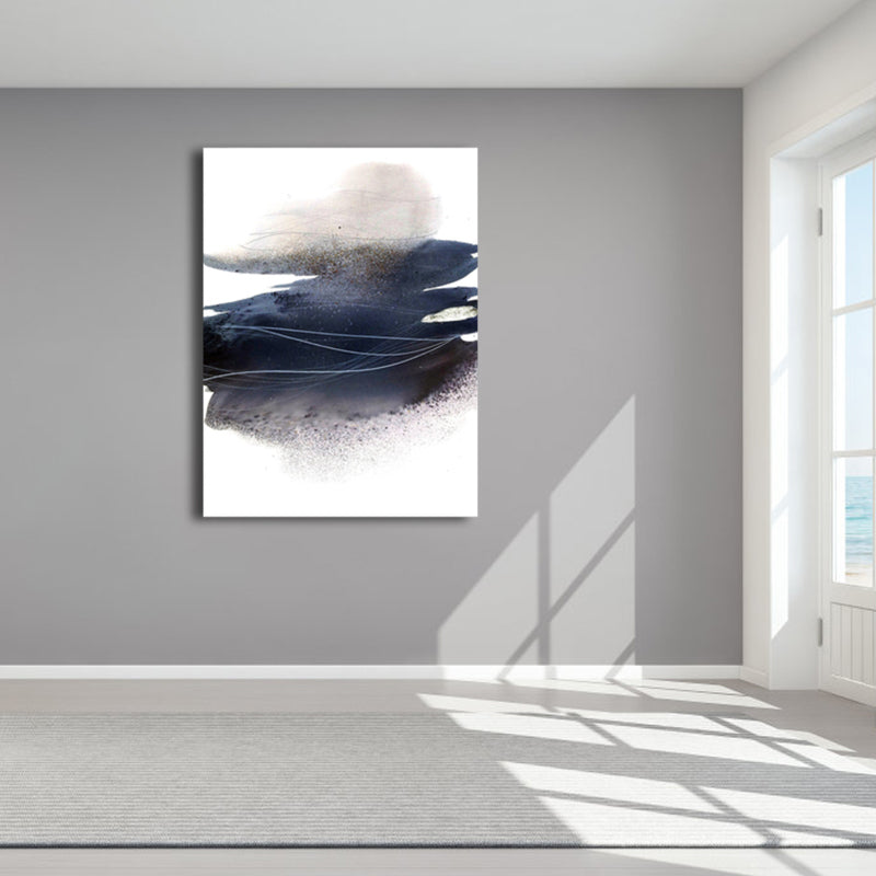 Soft Color Abstract Canvas Print Watercolor Contemporary Art Textured Painting for Bedroom