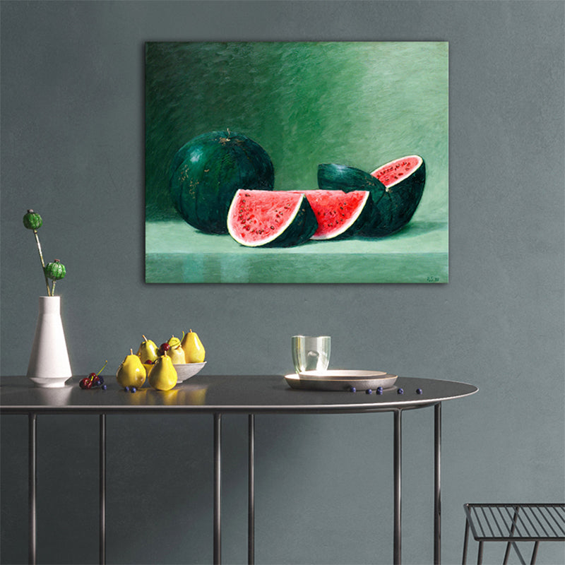 Light Color Tasty Fruits Canvas Modern Art Style Textured Wall Decor for Living Room
