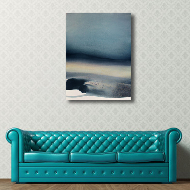 Irregular Abstract Wall Decor Modern Art Canvas Textured Painting in Light Color