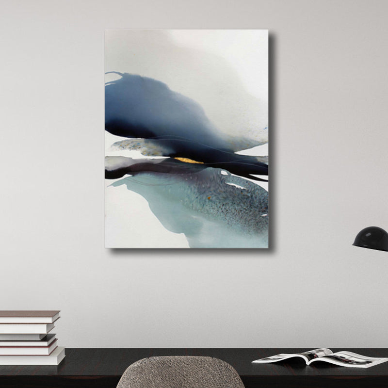 Irregular Abstract Wall Decor Modern Art Canvas Textured Painting in Light Color
