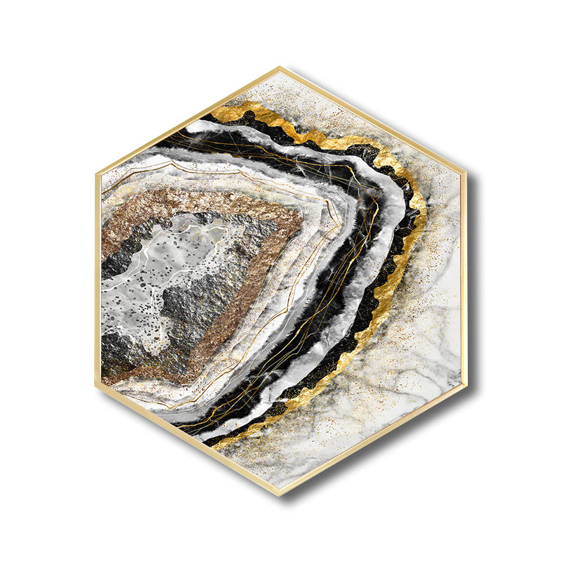 Zachte kleur marmer look canvas Scandinavische stijl getextureerde muur kunst decor voor woonkamer