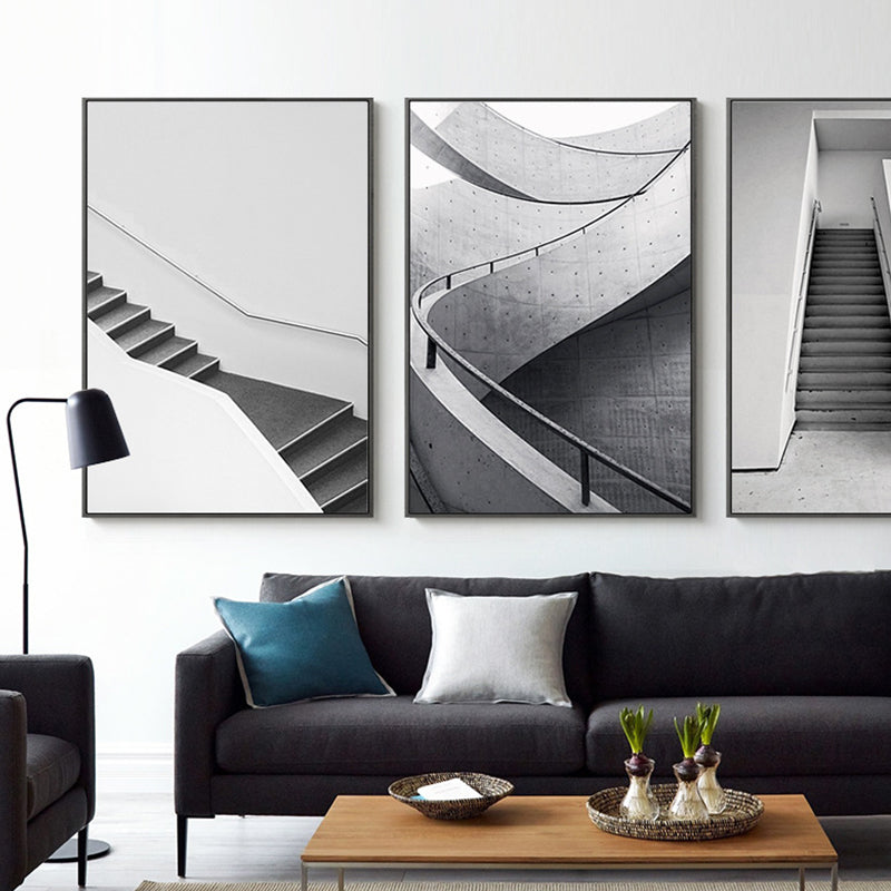 Décor d’art mural d’escalier pour le salon en couleur pastel, plusieurs tailles disponibles