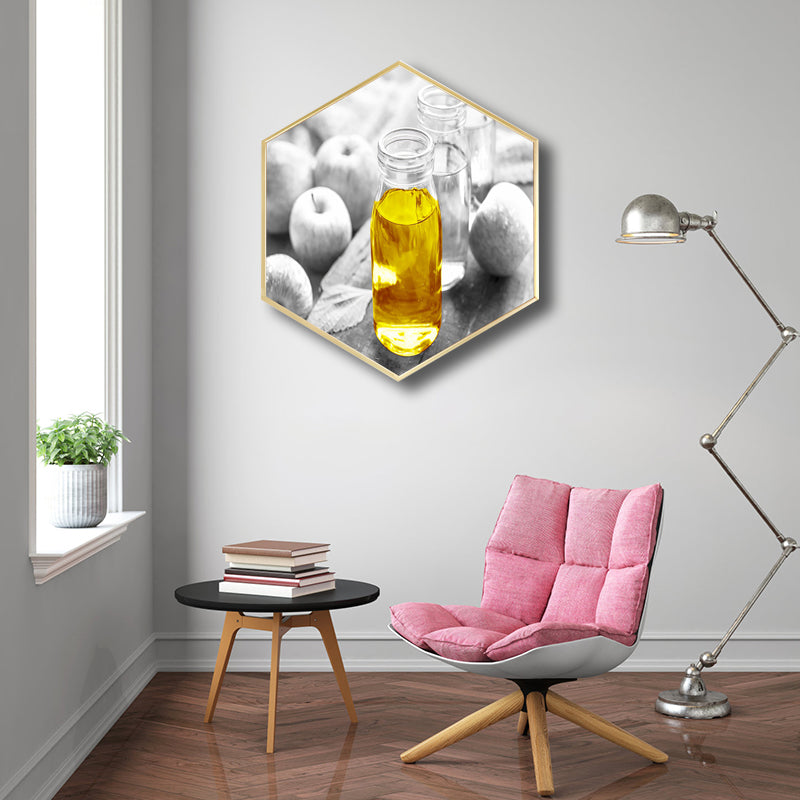 Light Color Modern Art Print Foods Wrapped Canvas for Kitchen, Multiple Sizes Options