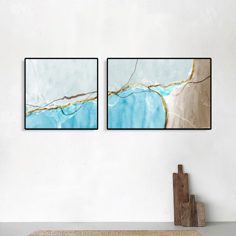 Canvas Multi-Piece Art Print Modern Abstract Painting Wall Decor for House Interior