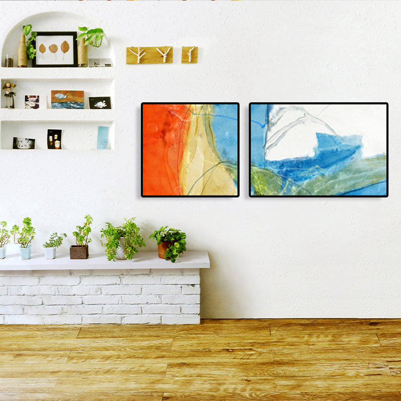 Canvas Multi-Piece Art Print Modern Abstract Painting Wall Decor for House Interior