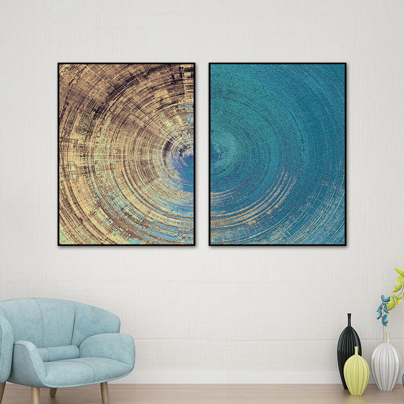 Vortex Canvas Art Contemporary Enchanting Painting Abstract Wall Decor in Light Color