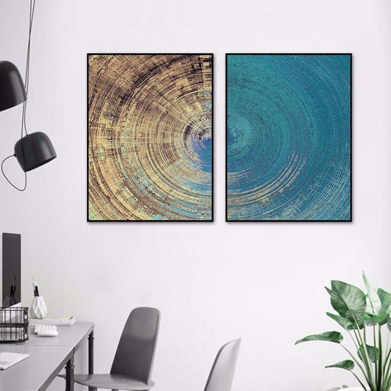 Vortex Canvas Art Contemporary Enchanting Painting Abstract Wall Decor in Light Color