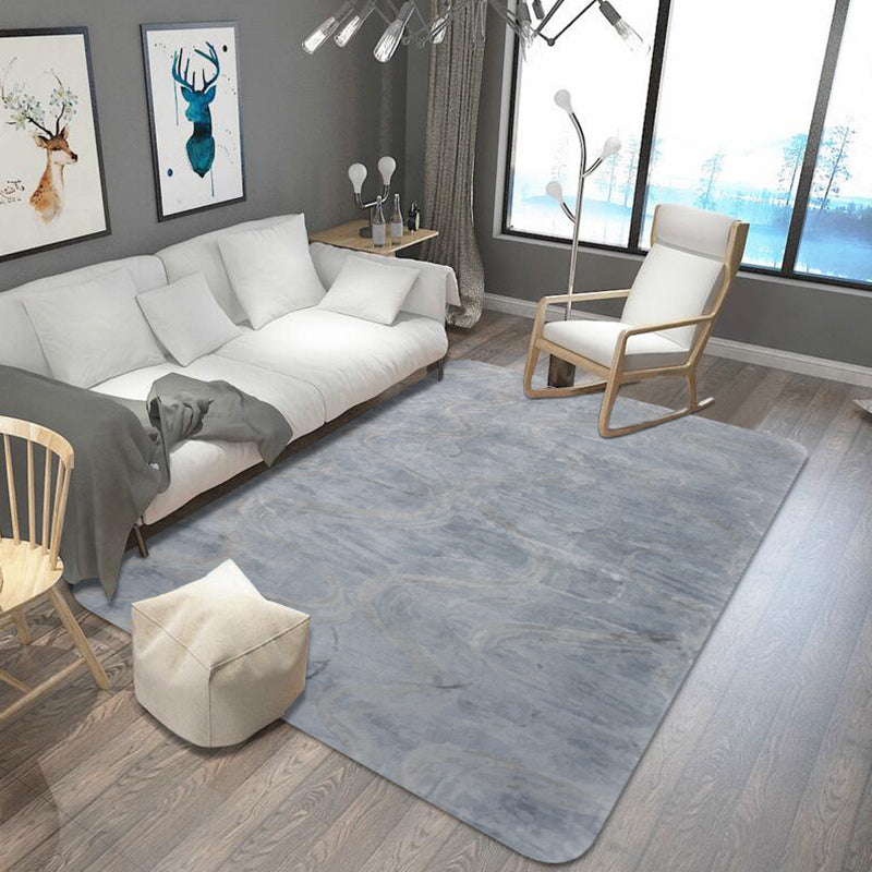 Unusual Abstract Rug Grey Industrial Rug Polyester Pet Friendly Non-Slip Backing Washable Area Rug for Living Room
