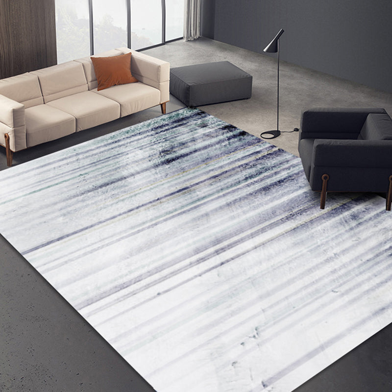 Unique Abstract Rug Yellow Multicolor Modernist Rug Polyester Washable Pet Friendly Anti-Slip Carpet for Living Room