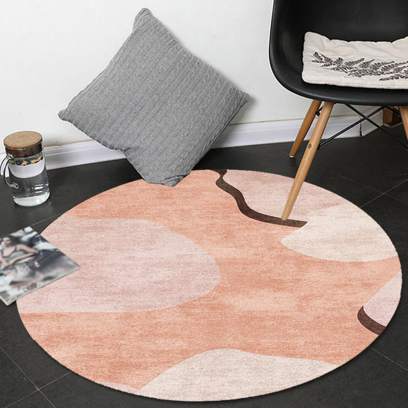Creative Multicolor Modernism Rug Polyester Colorblock Rug Washable Pet Friendly Non-Slip Carpet for Living Room