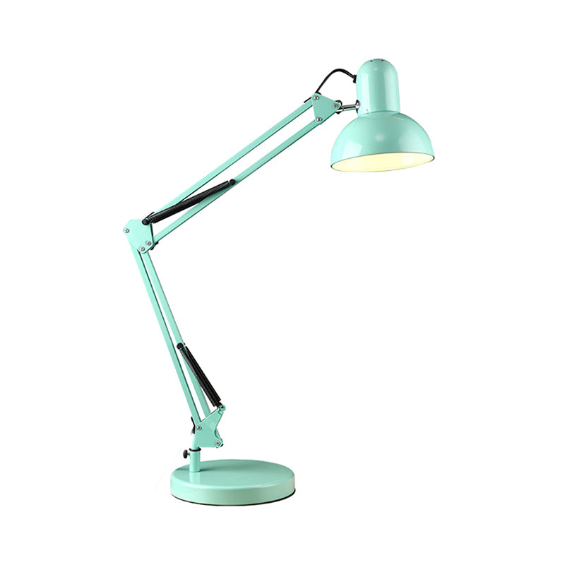 Dome ombra task desk desk modernismo stile metallo 1 camera da letto leggera in verde/rosso