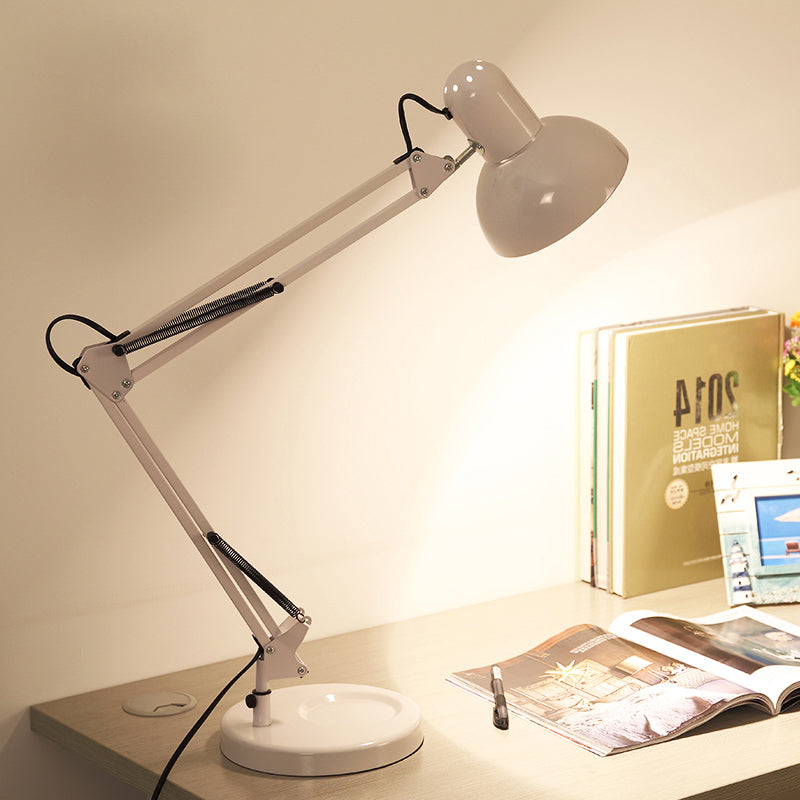 Dome ombra task desk desk modernismo stile metallo 1 camera da letto leggera in verde/rosso