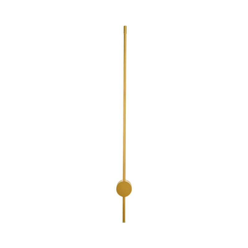 Minimalist Linear Wall Lighting Ideas Metal 47"/57" Width LED Bedside Wall Light Sconce in Gold