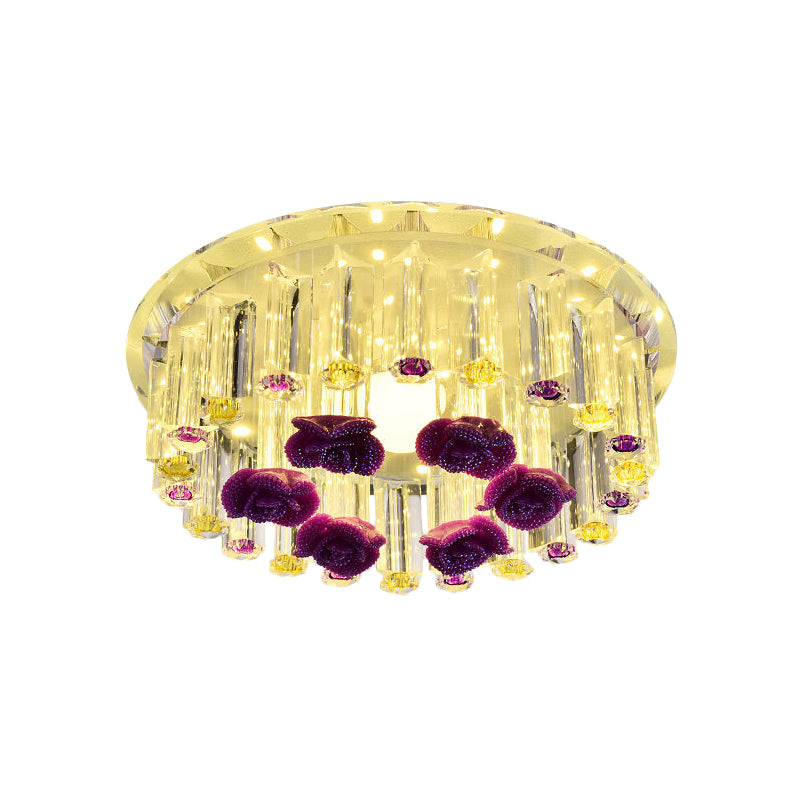 7"/9,5" W minimalistische ronde inbouw helder kristal LED gang inbouw plafondlamp in chroom, warm/wit/meerkleurig licht