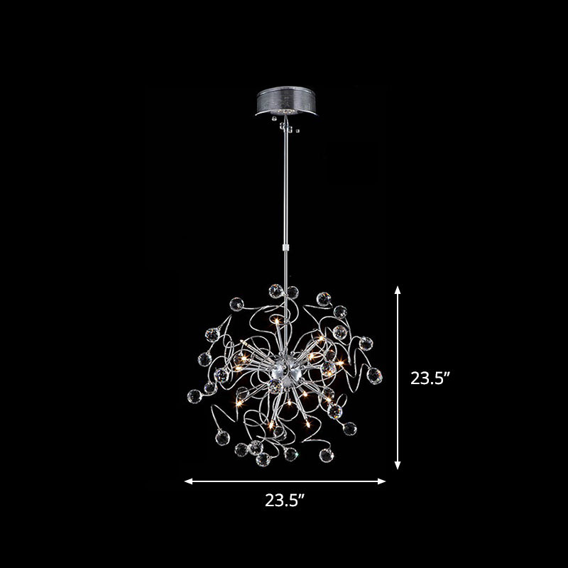 Lámpara colgante de cristal de lámpara de araña de la esfera