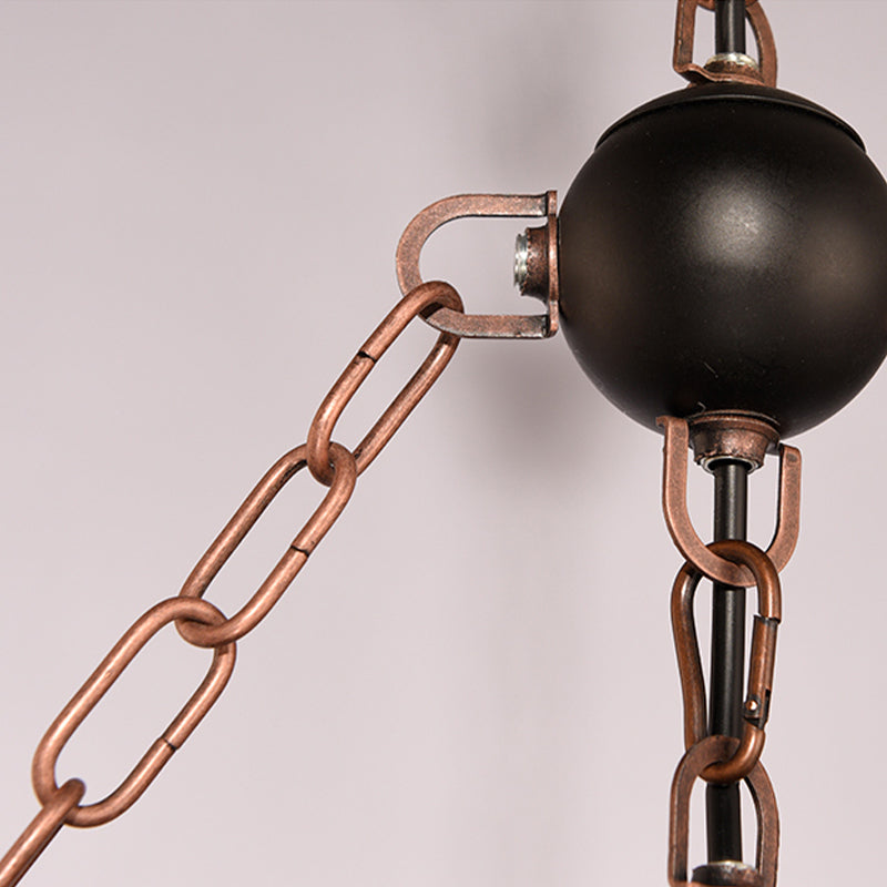2/3 lumières lampe à lustre étoile rustique avec planche en bois en verre coloré en verre intérieur lumière pour la cuisine