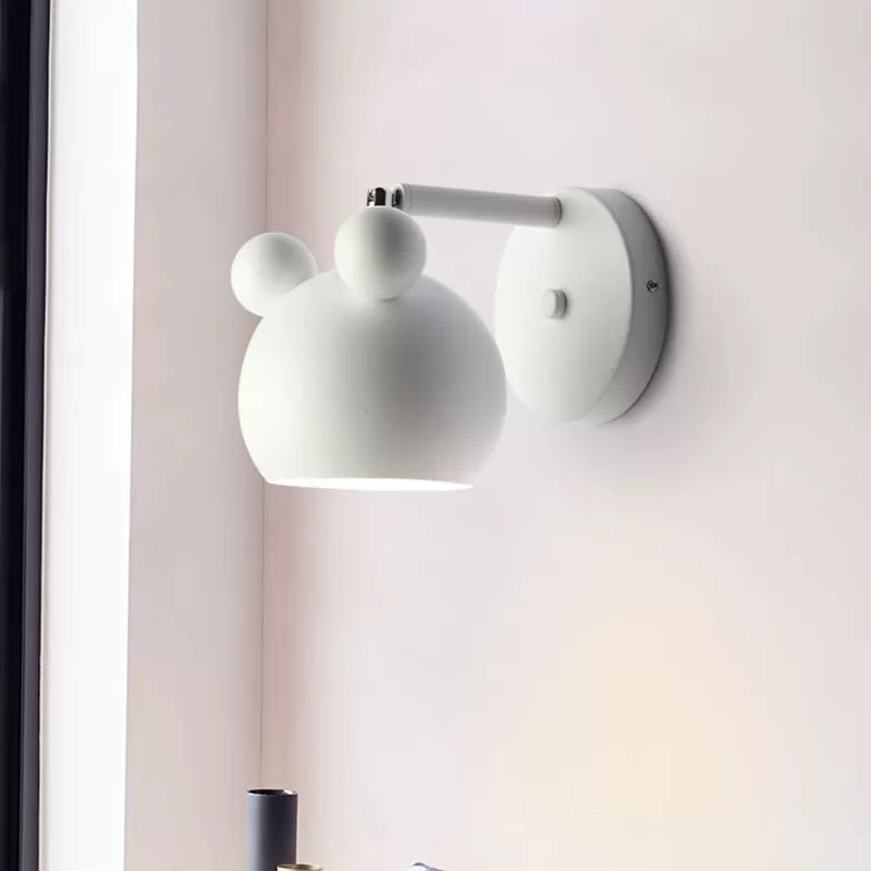 Roteerbaar enkel lichte muis wandlicht Noordse stijlvol metalen sconce licht voor studieruimte