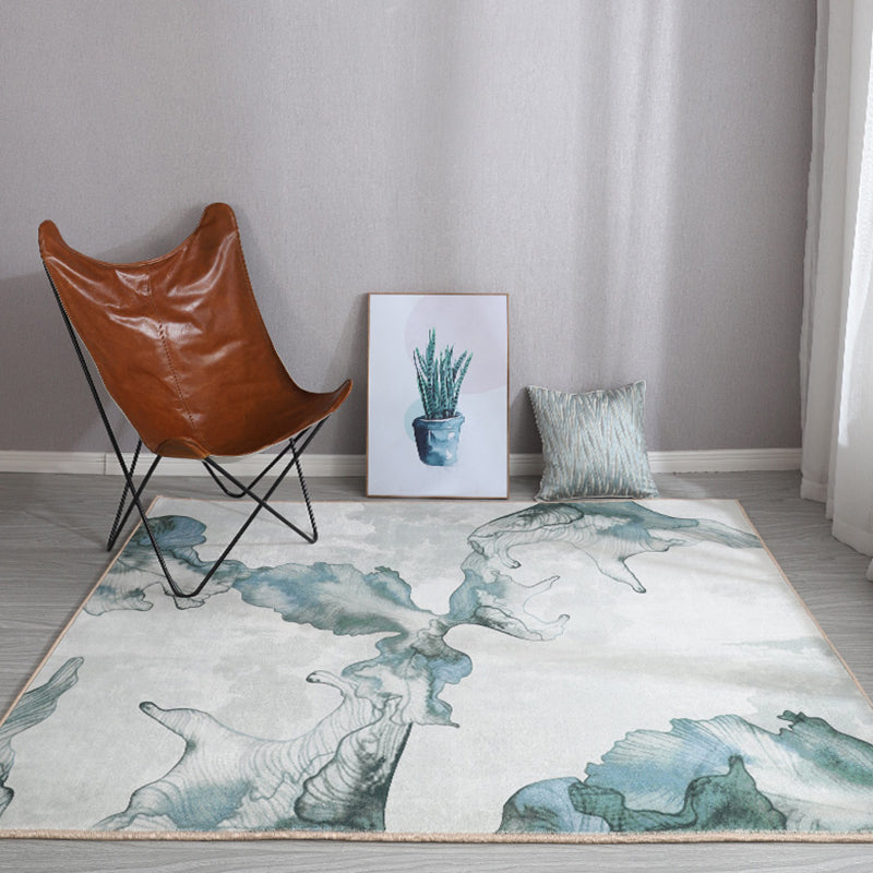Stylish Modernism Rug Multicolor Abstract Rug Pet Friendly Anti-Slip Washable Area Rug for Decoration