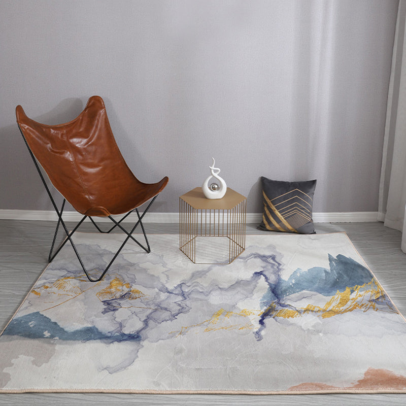 Stylish Modernism Rug Multicolor Abstract Rug Pet Friendly Anti-Slip Washable Area Rug for Decoration