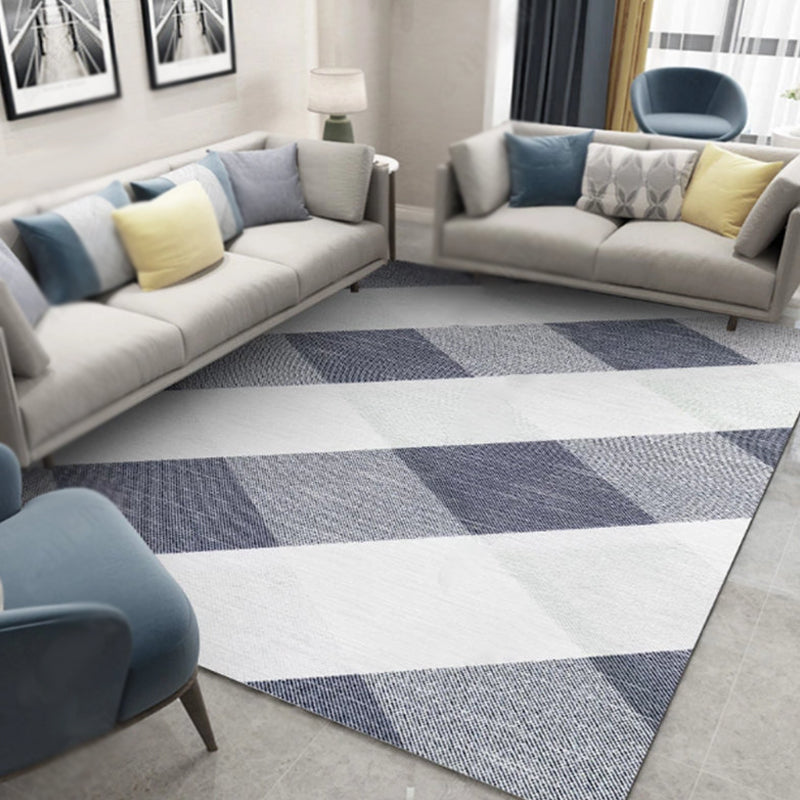 Stylish Multicolor Modernist Rug Polyester Geometric Pattern Rug Washable Pet Friendly Non-Slip Carpet for Living Room
