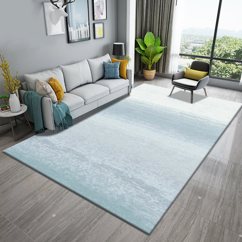 Unique Multicolor Modernist Rug Polyester Ombre Pattern Rug Washable Pet Friendly Non-Slip Carpet for Living Room