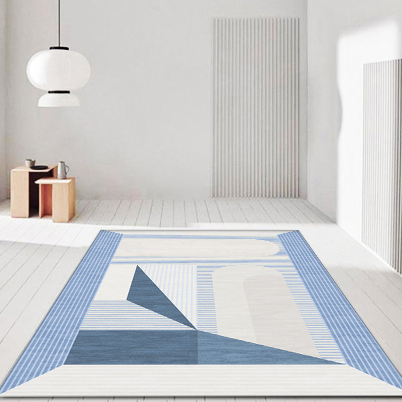 Stylish Modernism Rug Striped Pattern Rug Pet Friendly Anti-Slip Washable Area Rug for Decoration