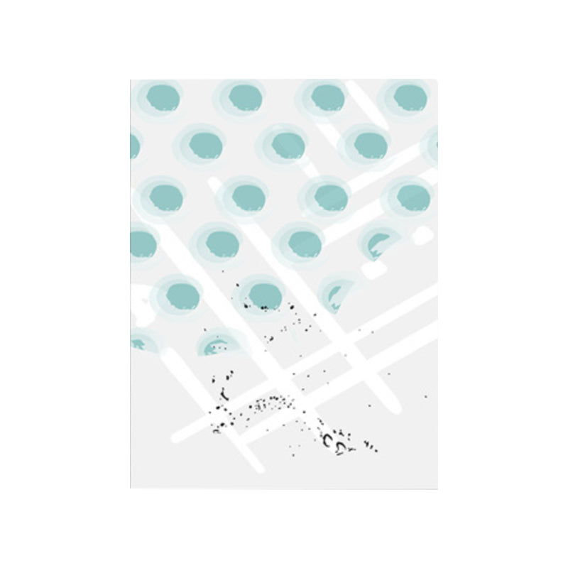 Impression sur toile à pois esthétique nordique géométrie décoration murale en couleur pastel