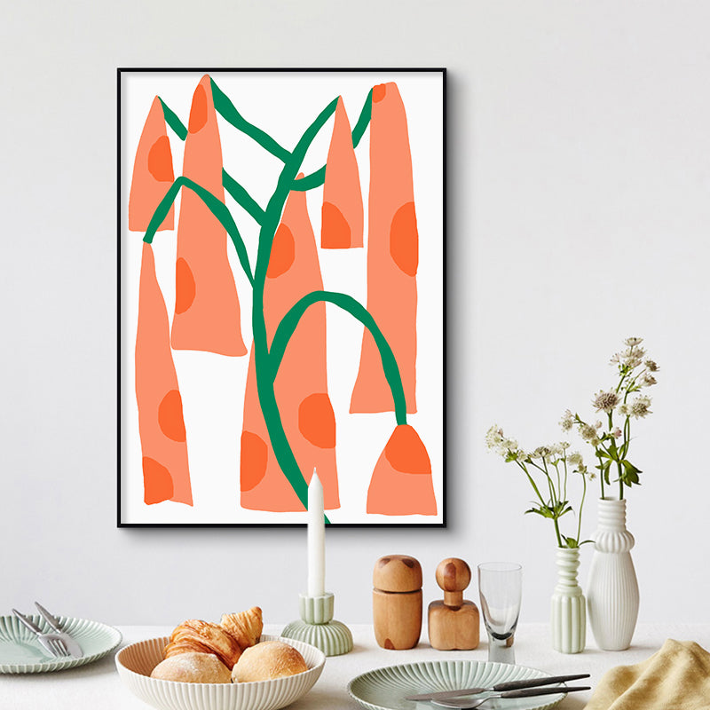 Nordic Aesthetic Geometry Art Print Canvas Textured Soft Color Wall Decor for House Interior