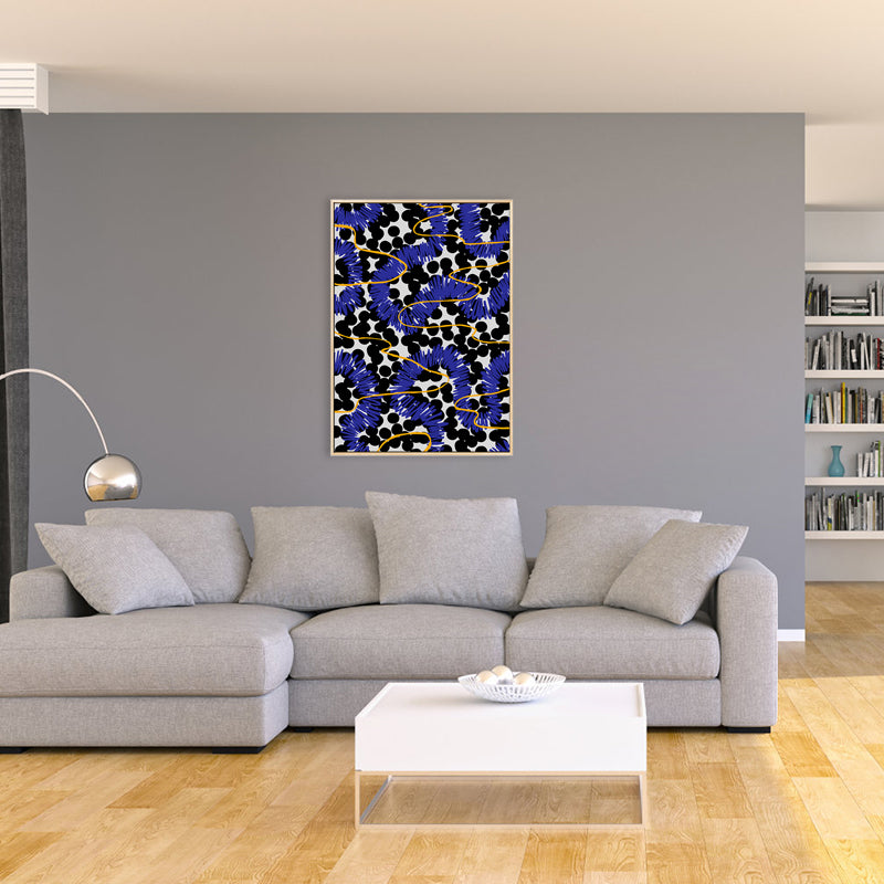 Nordic Aesthetic Geometry Art Print Canvas Textured Soft Color Wall Decor for House Interior