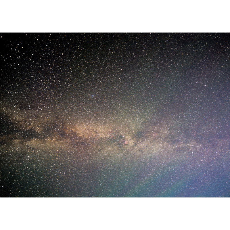 Whole Galaxy Wall Mural Decal Modern Fascinating Night Sky Wall Covering in Purple-Yellow