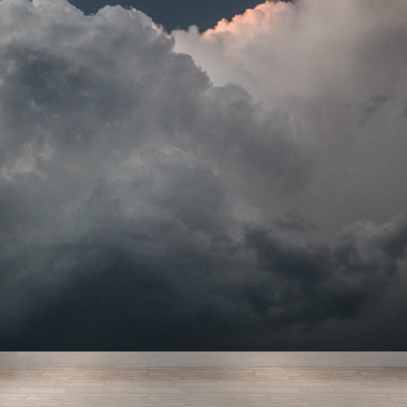 Whole Changeable Sky Scene Mural Wallpaper for Wall Decor Modern Girls Bedroom Wall Art