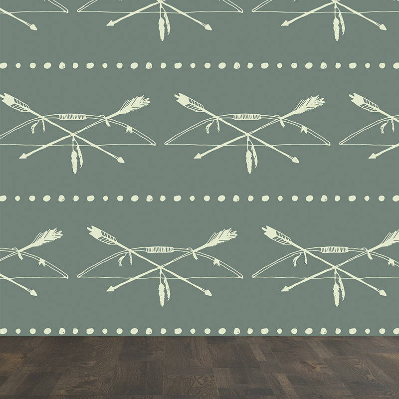 Arrow Wall Mural Modern Decorative Living Room Wall Covering, Custom Size Available